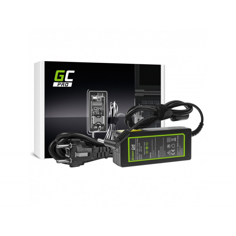 Asus & MSI laddare - GreenCell Pro Asus-kompatibel datorladdare 65W rund med pin (4.5mm x 3.0mm)