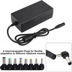 Datorladdare - Universal AC adapter till DC 100-240V till 12V/15V/16V/18V/19V/20V/24V till bildskärm 96W (6.5 x 4.4 mm)