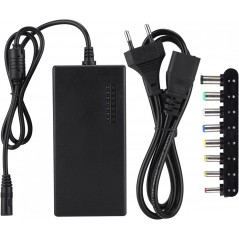 Datorladdare - Universal AC adapter till DC 100-240V till 12V/15V/16V/18V/19V/20V/24V till bildskärm 96W (6.5 x 4.4 mm)