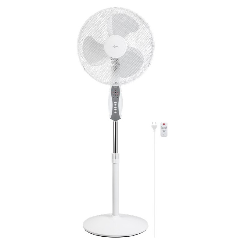 Fläktar - Goobay Golvfläkt 40cm oscillerande med fjärrkontroll och timer