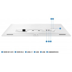 25 - 34" Datorskärm - Samsung 32" 4K-upplöst VA-skärm S32BM701 med 65W USB-C-hubb, fjärr & högtalare