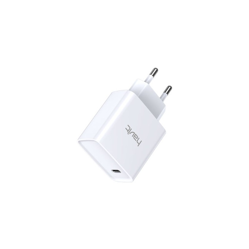 Väggladdare mobiltelefon - Havit 20 Watts strömadapter med USB-C PD och snabbladdning