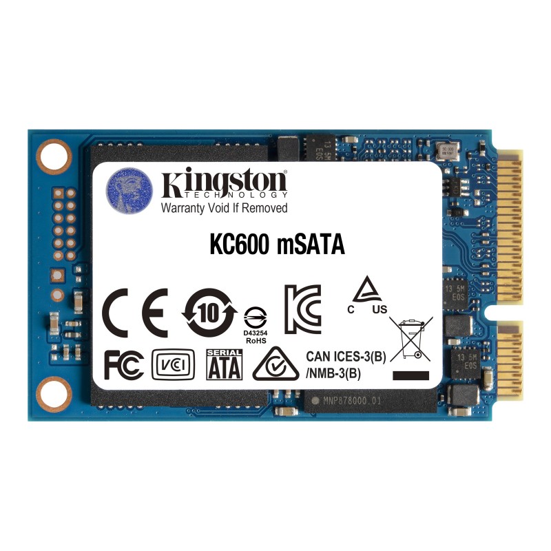 Interna hårddiskar - Kingston KC600 256GB mSATA SSD hårddisk