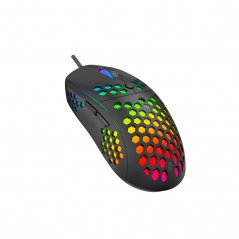 Gamingmus - Havit MS878 lättviktig gamingmus med RGB-belysning