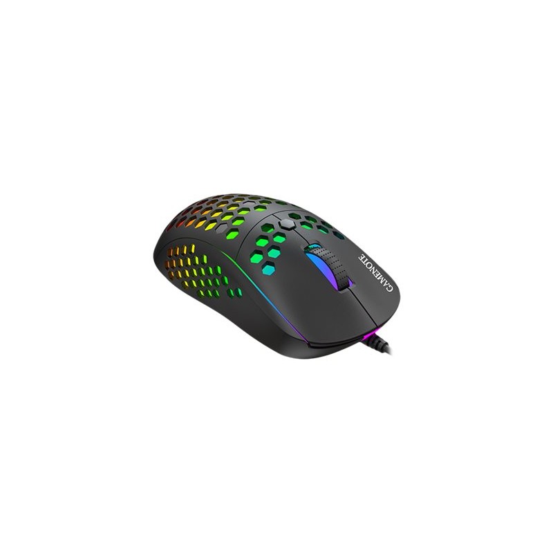 Gamingmus - Havit MS878 lättviktig gamingmus med RGB-belysning