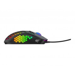 Gamingmus - Havit MS878 lättviktig gamingmus med RGB-belysning