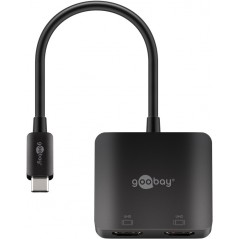 Skärmkabel & skärmadapter - USB-C Multiport-adapter för två skärmar 2x HDMI