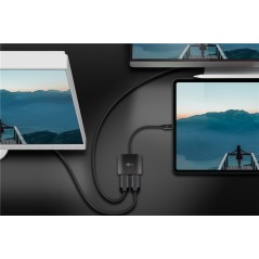 Skärmkabel & skärmadapter - USB-C Multiport-adapter för två skärmar 2x HDMI