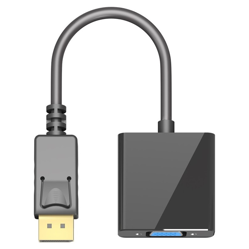 Skärmkabel & skärmadapter - Goobay DisplayPort till VGA 1.1-adapter