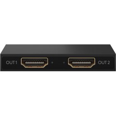 Skärmkabel & skärmadapter - Goobay HDMI-splitter 1-till-2 med stöd för 4K i 30Hz