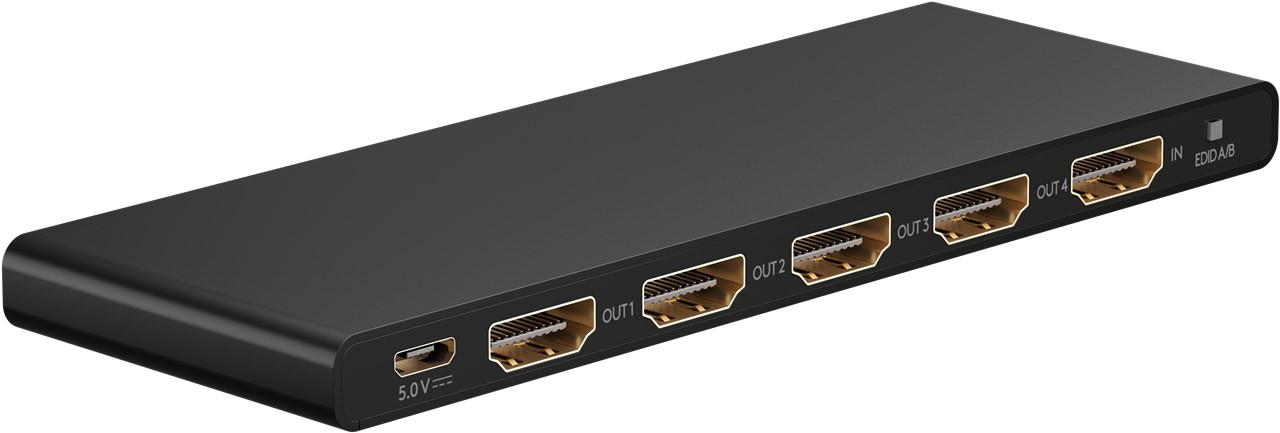 Goobay HDMI-splitter 1-till-4 med stöd för 4K i 60Hz
