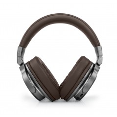 Bluetooth hörlurar - Muse trådlösa bluetooth-hörlurar med brun läder-look
