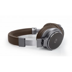 Bluetooth hörlurar - Muse trådlösa bluetooth-hörlurar med brun läder-look