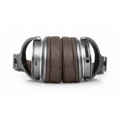 Bluetooth hörlurar - Muse trådlösa bluetooth-hörlurar med brun läder-look