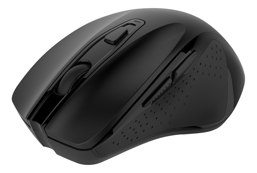 Deltaco MS-802 extra tyst ergonomisk trådlös mus 6-knappar