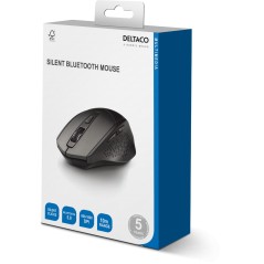 Trådlös mus - Deltaco MS-901 tyst trådlös mus med Bluetooth-anslutning