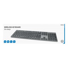Trådlösa tangentbord - Deltaco TB-802 trådlöst tangentbord med laddningsbart batteri