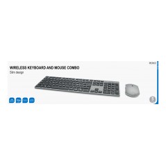 Tangentbord & datormus - Deltaco TB-800 set med trådlöst tangentbord och mus (laddningsbara)