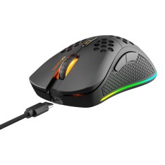 Gamingmus - Deltaco Gaming GAM-120 trådlös lättviktig gamingmus med RGB