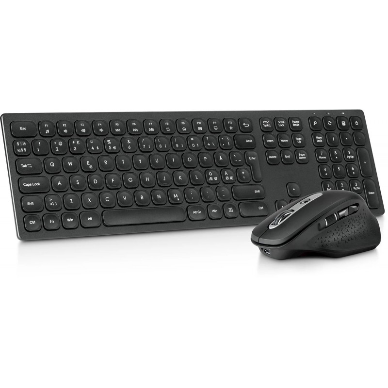Tangentbord & datormus - Andersson KDS 3.5 trådlöst tangentbord och mus (svart)