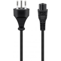 Strömkabel dator - Goobay Strömkabel till bärbara datorer 1.8M Schweiz-kontakt (C5) (musse pigg) (3-pin)