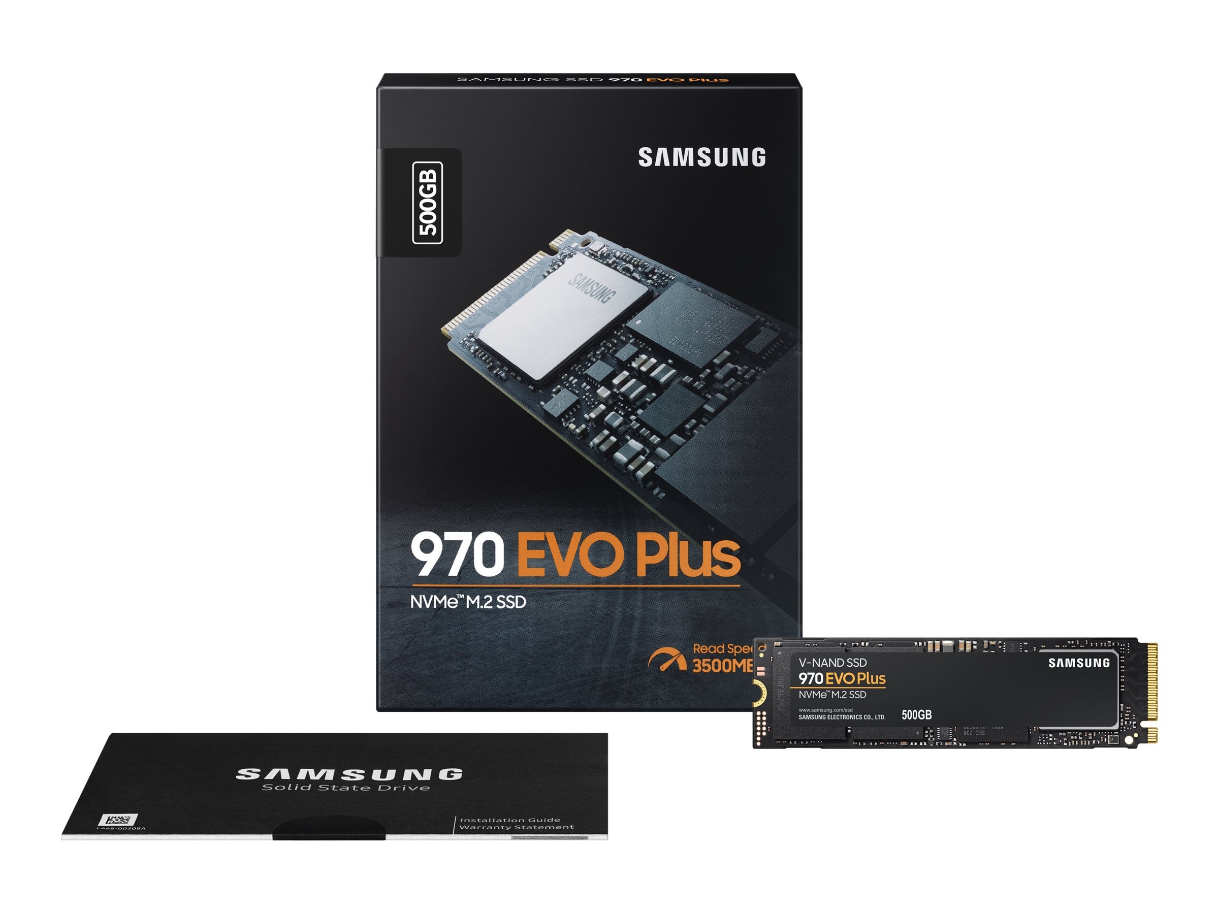 Samsung 970 EVO PLUS 500GB SSD hårddisk M.2 2280 PCI Express 3.0 x4