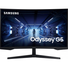 25 - 34" Datorskärm - Samsung Odyssey G5 Curved 27" 144 Hz 2K-upplöst gamingskärm (välvd)