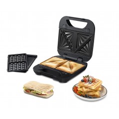 Smörgåsgrill - ON SMR 100 Smörgåsgrill 3-i-1 med utbytbara plattor