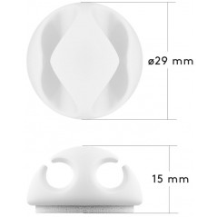 Kabelhantering - Kabelhållare Organizer 6-pack