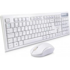 Trådlösa tangentbord - Silent trådlöst tangentbord och mus, vit