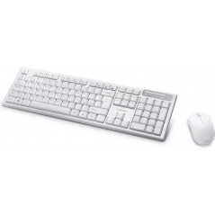 Trådlösa tangentbord - Silent trådlöst tangentbord och mus, vit