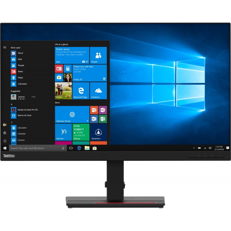 Skärmar begagnade - Lenovo T27h-20 27" 2K-upplöst IPS-skärm med USB-C och USB-hubb (75W PD) (beg)