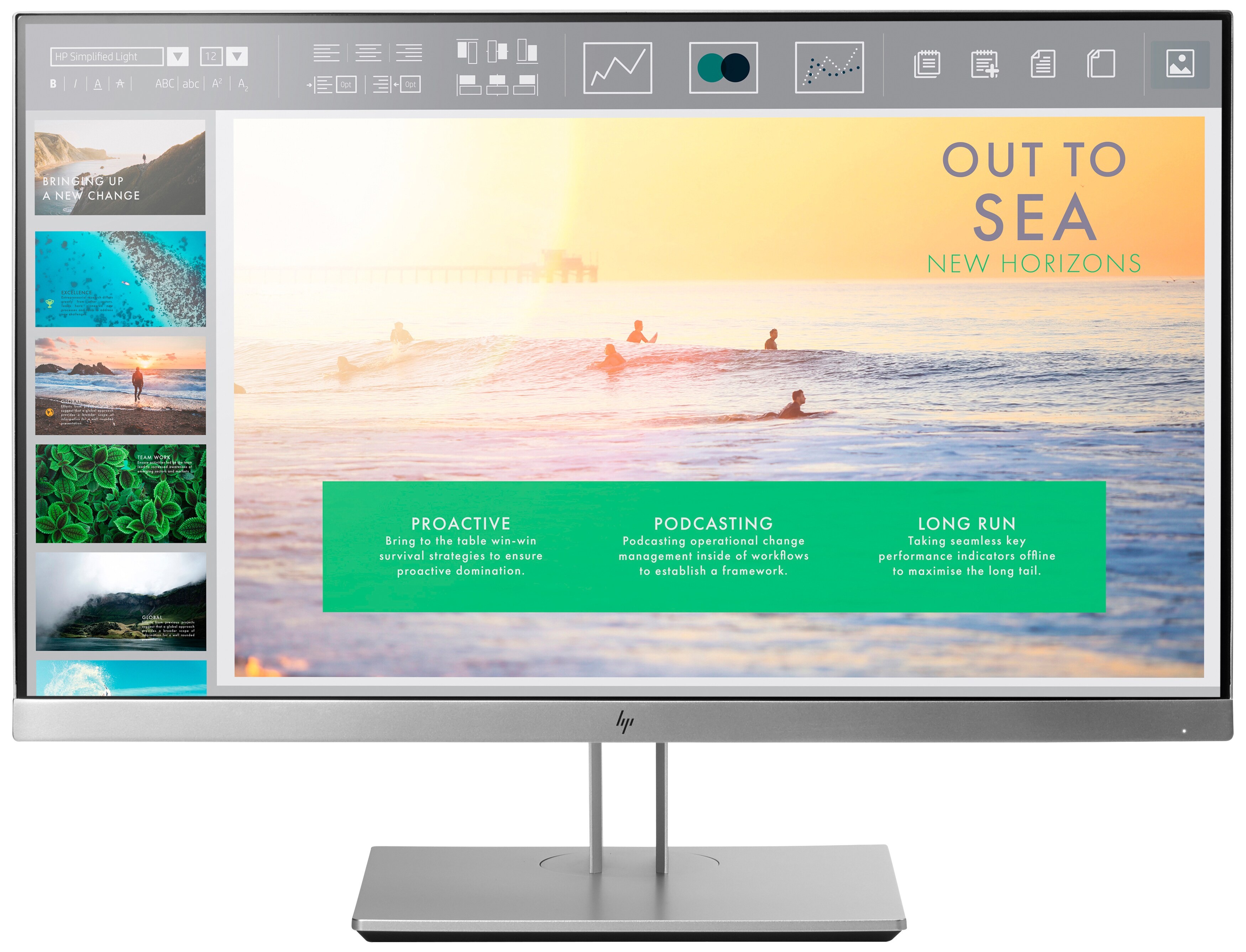 HP EliteDisplay E233 23" Full HD LED-skärm med IPS-panel, ergonomisk fot