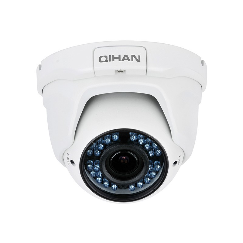 Digital videokamera - Qihan 4MP övervakningskamera med IR för inom- och utomhusbruk (microSD/LAN)