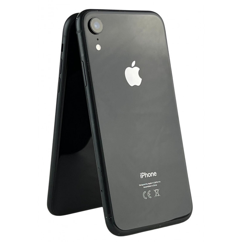 iPhone begagnad - iPhone XR 128GB Black med 1 års garanti (beg med repor skärm)