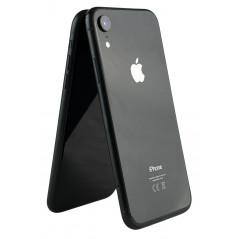 iPhone begagnad - iPhone XR 128GB Black med 1 års garanti (beg med repor skärm)