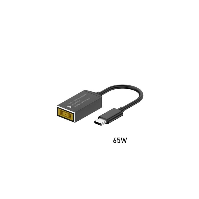 USB-C Laddare - Konverteringskabel från Lenovo rektangulär kontakt till USB-C (65W)