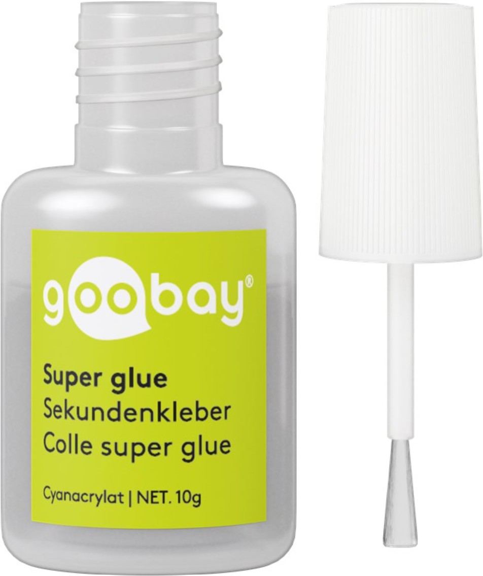 Superlim 10 gram med borste Goobay