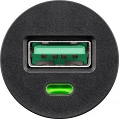 Laddare och kablar - Snabbladdande QC3.0 18W billaddare med USB