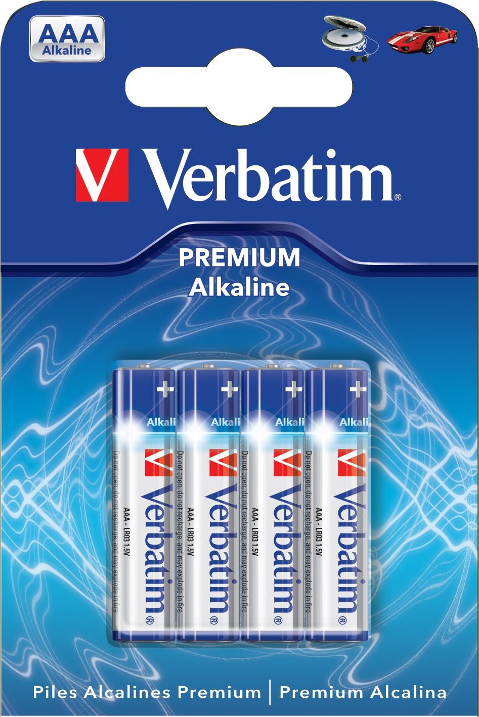Verbatim 4-pack AAA-batterier