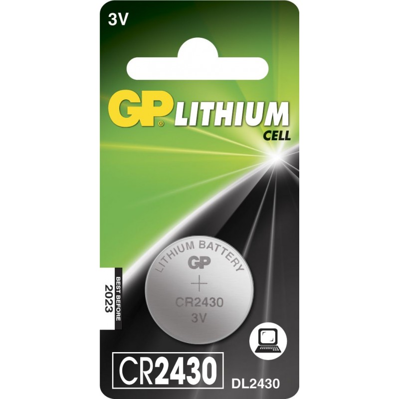 El & kablar - GP CR2430 Lithium batteri 1-Pack knappcellsbatteri