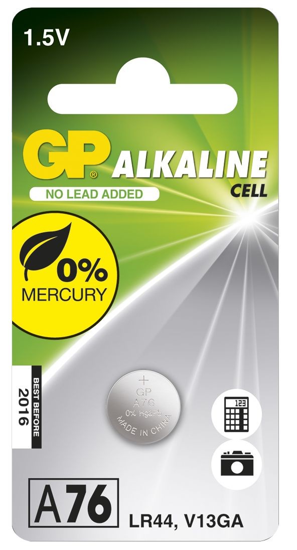 GP LR44 V13GA Alkaline batteri 1-Pack knappcellsbatteri