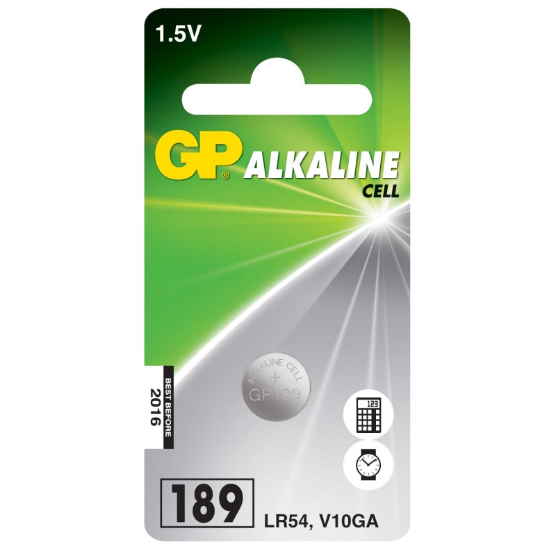 El & kablar - GP LR54 V10GA Alkaline batteri 1-Pack knappcellsbatteri