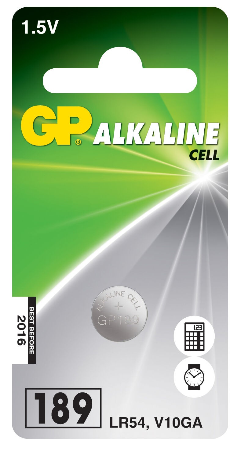 GP LR54 V10GA Alkaline batteri 1-Pack knappcellsbatteri