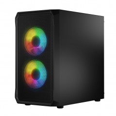 Komponenter - Logic PORTOS Mini Tower chassi ARGB med Tempered glass Black (NY)