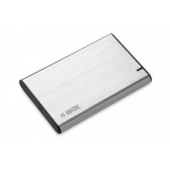 Kabinett för hårddisk - iBOX USB 3.2-kabinett för intern 2.5" SATA-hårddisk, silver