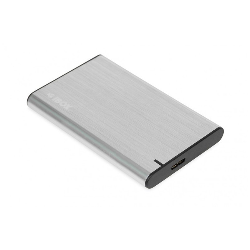 Kabinett för hårddisk - iBOX USB 3.2-kabinett för intern 2.5" SATA-hårddisk, silver