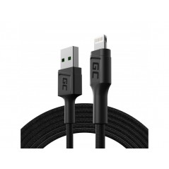 Green Cell USB 2.0 till Lightningkabel i flera längder med quick charge 2.4A