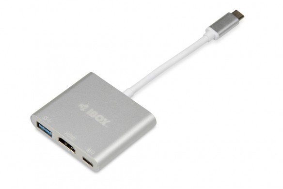 iBox USB-C till HDMI/USB 3.2 gen 1/USB-C-adapter 4K UHD