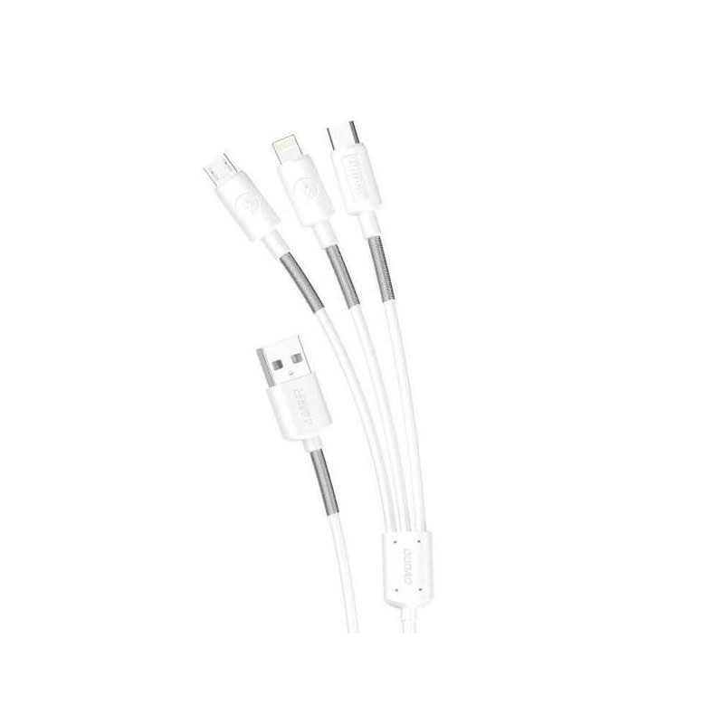Laddare och kablar - Laddningskabel 3-i-1 USB 2.0 till USB-C, Lightning och microUSB